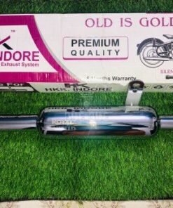 Dug Dug Original K-Indori 3 Baffle Exhaust for Royal Enfield Classic Standard Electra - Chrome