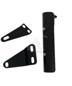 Dug Dug Catalytic Converter Replacement Extension Pipe for Royal Enfield Classic Reborn/Meteor 350 - Black