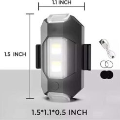 LED Aircraft Strobe Light Motorcycles with USB Charging