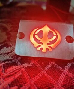 LED Khanda Brake Fluid Master Cylinder Cap Guard for Royal Enfield Classic Standard Electra Thunderbird