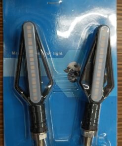 New Dual Function Turn Signal Indicator Blue Amber - Set of 4pc