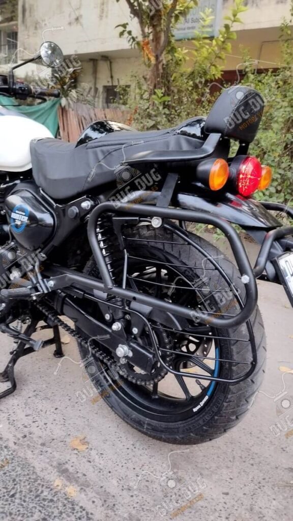 Black Saddle Stay – Fits Royal Enfield Hunter 350 (Pair, Bolt-On, Mild Steel)