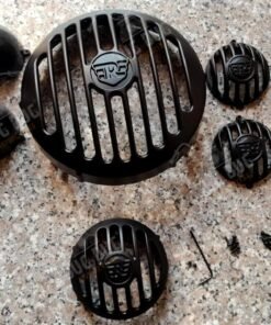 R Logo Black Grill Set for Royal Enfield Hunter 350