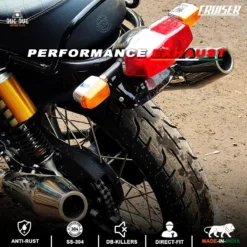 Dug Dug Cruiser Performance Exhaust SS-304 for Interceptor 650 and Continental GT 650 (1)