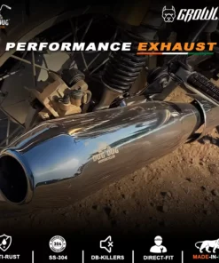 Dug Dug Growler Performance Exhaust SS-304 for Interceptor 650 and Continental GT 650