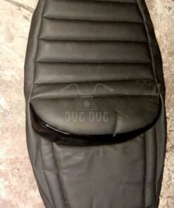 Cushion Seat Cover with Rider and Pillion Backrest for Royal Enfield Hunter 350