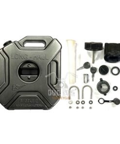 Universal 5L Petrol Jerry Can for Motorcycle, Thar with Lock System - Black - 1pc