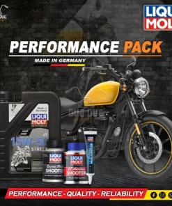 Liqui Moly Performance Pack for Royal Enfield Meteor 350 Engine Oil Additive Engine Flush Petrol Additive Dug Dug Motorcycles