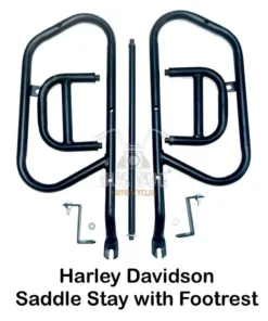 Heavy Quality Saddle Stay with Removable Footrest Support for Harley Davidson x440 Black