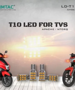 SIMTAC 360° Reflecting T10 LED Indicator Bulbs For Apache | Ntorq| | Handmade | T10 Fitment 3 Year Warranty
