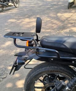 Dug Dug Top Rack with Backrest for Harley Davidson x440 - Black