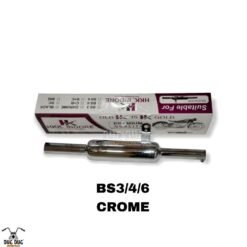 K-Indori Silencer for Classic 350 with 3 Baffles Dug Dug Sound - Chrome