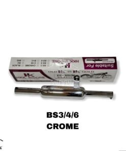 K-Indori Silencer for Classic 350 with 3 Baffles Dug Dug Sound - Chrome