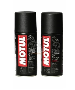 Motul C1 C2 Combo of C1 Chain Clean (150 ml) and C2 Chain Lube (150m) for All Bikes