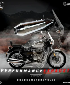 Dug Dug Growler Performance Exhaust SS-304 for Meteor 350 - Glossy