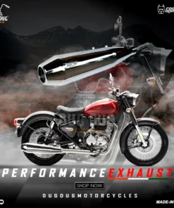 Dug Dug Growler Performance Exhaust SS-304 for Classic Reborn 350 - Glossy
