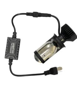 LIU HJG LED Projector Headlight Bulb with Lens High Beam Low Beam H4 Direct Fit