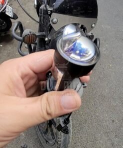 LIU HJG LED Projector Headlight Bulb 55w with Blind Spot Lens High Beam Low Beam H4 Direct Fit