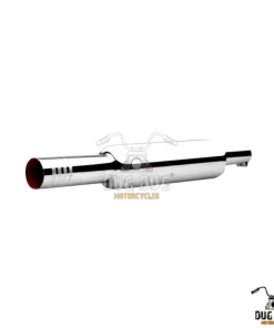 Mini Punjab Exhaust for Royal Enfield Classic Reborn 350, Bullet 350 and Meteor 350 - Chrome