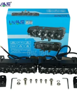 LIU HJG 5 Lens Fog Light 150W Future Eye (Pack of 2) | Dual Beam White & Yellow LED Fog Lights for Bikes, Cars, Jeeps & Royal Enfield | Waterproof Off-Road Auxiliary Lights