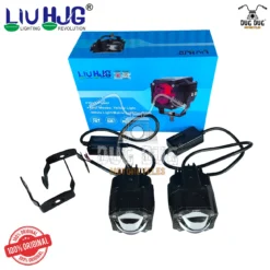 LIU HJG Gorilla Fog Light 100W with High/Low Beam & Red Devil Eye | Dual Color White + Yellow LED Fog Light for Bikes, Royal Enfield, Thar, Jeeps (Pack of 2)