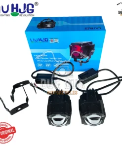 LIU HJG Gorilla Fog Light 100W with High/Low Beam & Red Devil Eye | Dual Color White + Yellow LED Fog Light for Bikes, Royal Enfield, Thar, Jeeps (Pack of 2)