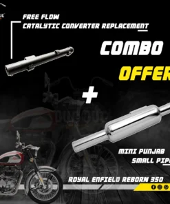 Mini Punjab Silencer Small Pipe for Classic 350 Reborn and Catalytic Converter Replacement Free Flow for Classic 350 Reborn