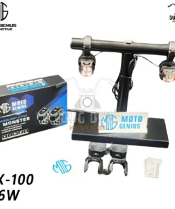 Moto genius JX-100 36 Watts LED Fog Light for all Motorcycles Dual Beam, White Yellow (Pack of 2)