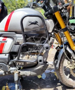 TVS Ronin Crash Guard with 4 Sliders Heavy Quality Direct Fit Powder Coated