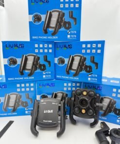 LIU HJG Shockproof Mobile Holder with Damper and Zero Vibration for Motorcycle Anti-Shake Anti-Theft