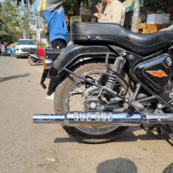Bada Punjab Silencer for Royal Enfield Classic Reborn 350 | Loud Thump Exhaust | Direct Fitment - Chrome