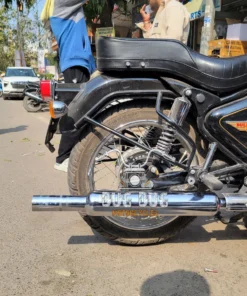 Bada Punjab Silencer for Royal Enfield Classic Reborn 350 | Loud Thump Exhaust | Direct Fitment - Chrome