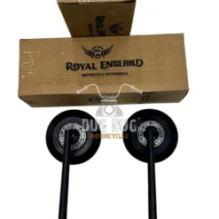 Yoke Fitting Mirrors Round For Royal Enfield all Models Since 1901 - Black