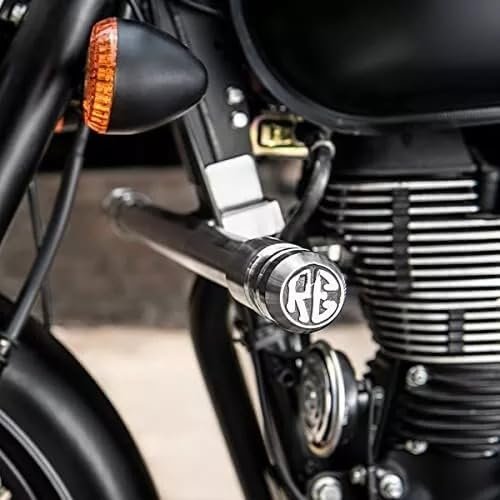 Dug Dug Self Defense Baseball Bat Single Rod Leg Guard SS-304 for Royal Enfield Classic 350 UCE Standard 350 (1)