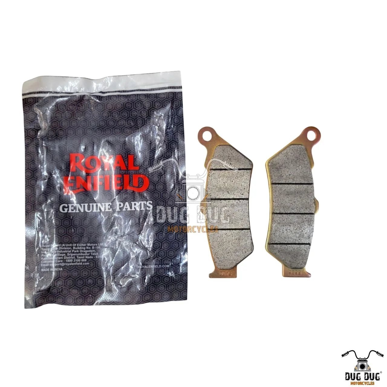 Royal Enfield RAB00082A Front Brake Pads for Interceptor 650 & Continental GT 650 Genuine OEM Brake Pad Set (2) Royal Enfield RAB00082A Front Brake Pads for Interceptor 650 & Continental GT 650 Genuine OEM Brake Pad Set (2)