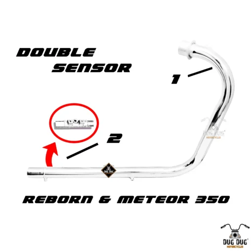 Classic 350 Reborn L Bend Pipe Double Sensor | Exhaust Front Pipe