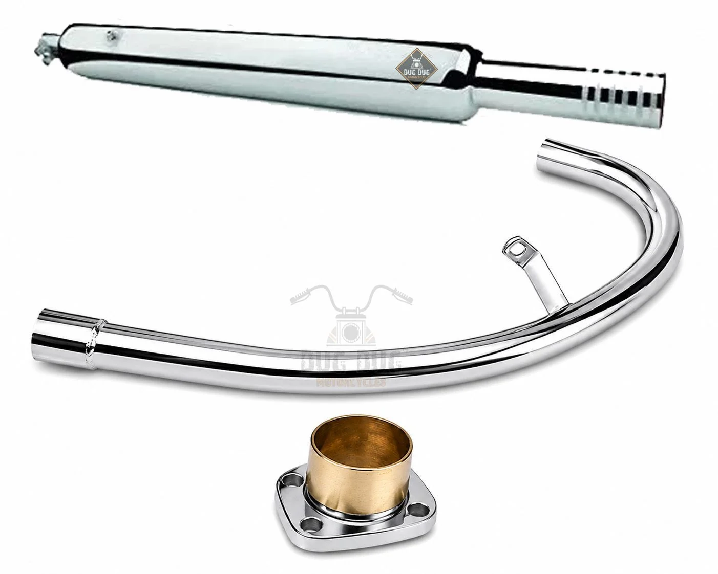 Old Model Free Flow Bend Pipe Bada Punjab Exhaust for Royal Enfield Standard 350