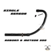 Meteor 350 Black C Bend Pipe Single Sensor exhaust pipe