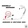 Meteor 350 L Bend Pipe Double Sensor exhaust pipe