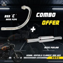BS3 BS4 C Bend Pipe and Mini Punjab Combo