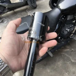 Mini Dolphin Mild Steel Exhaust installed on Royal Enfield Classic Reborn 350