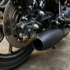 Mini Dolphin Mild Steel Exhaust installed on Royal Enfield Classic Reborn 350
