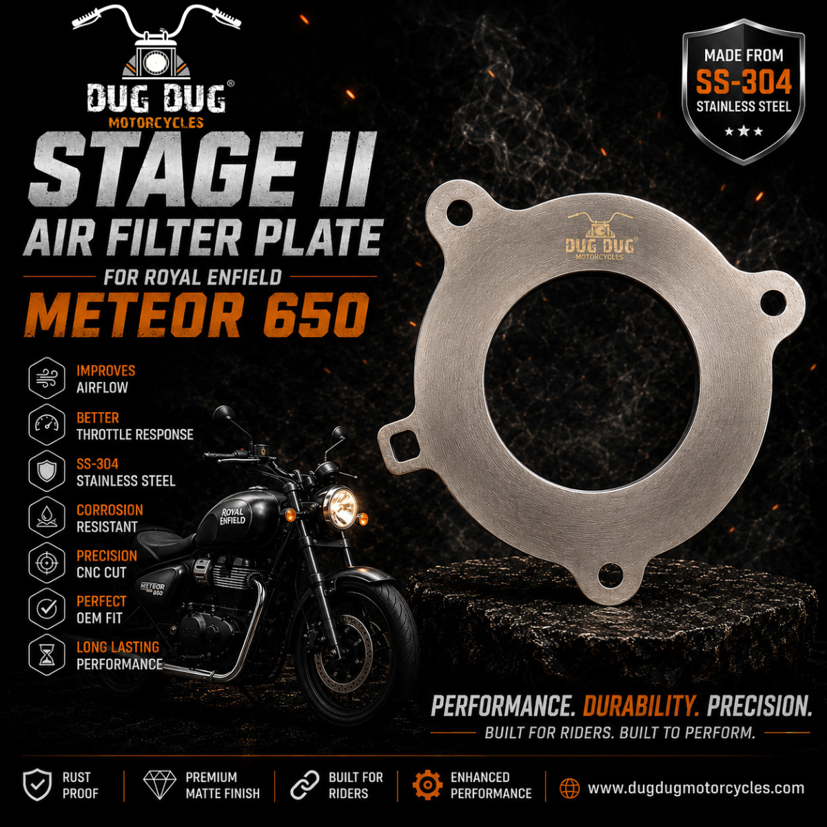 Stage 2 Air Filter Plate Shotgun 650