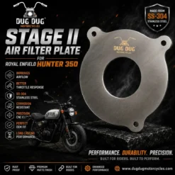 Stage 2 Air Filter Plate Hunter 350 made from SS-304 stainless steel with precision CNC-cut construction