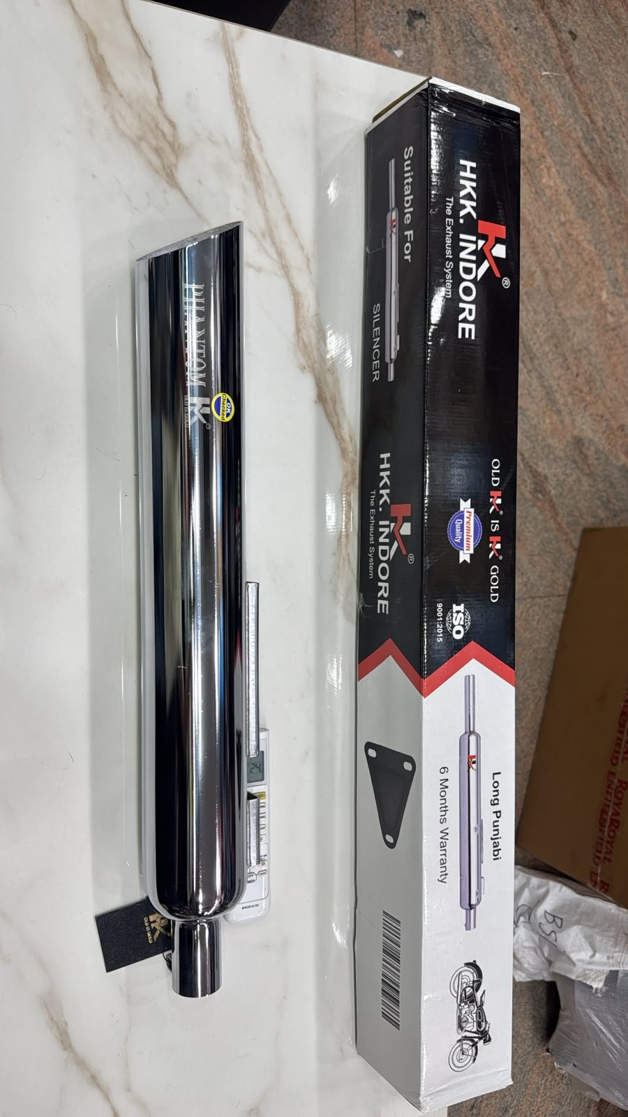 HKK Phantom Exhaust for Royal Enfield Classic Reborn 350 & Battalion Black Bullet 350 J-Series - Image 2