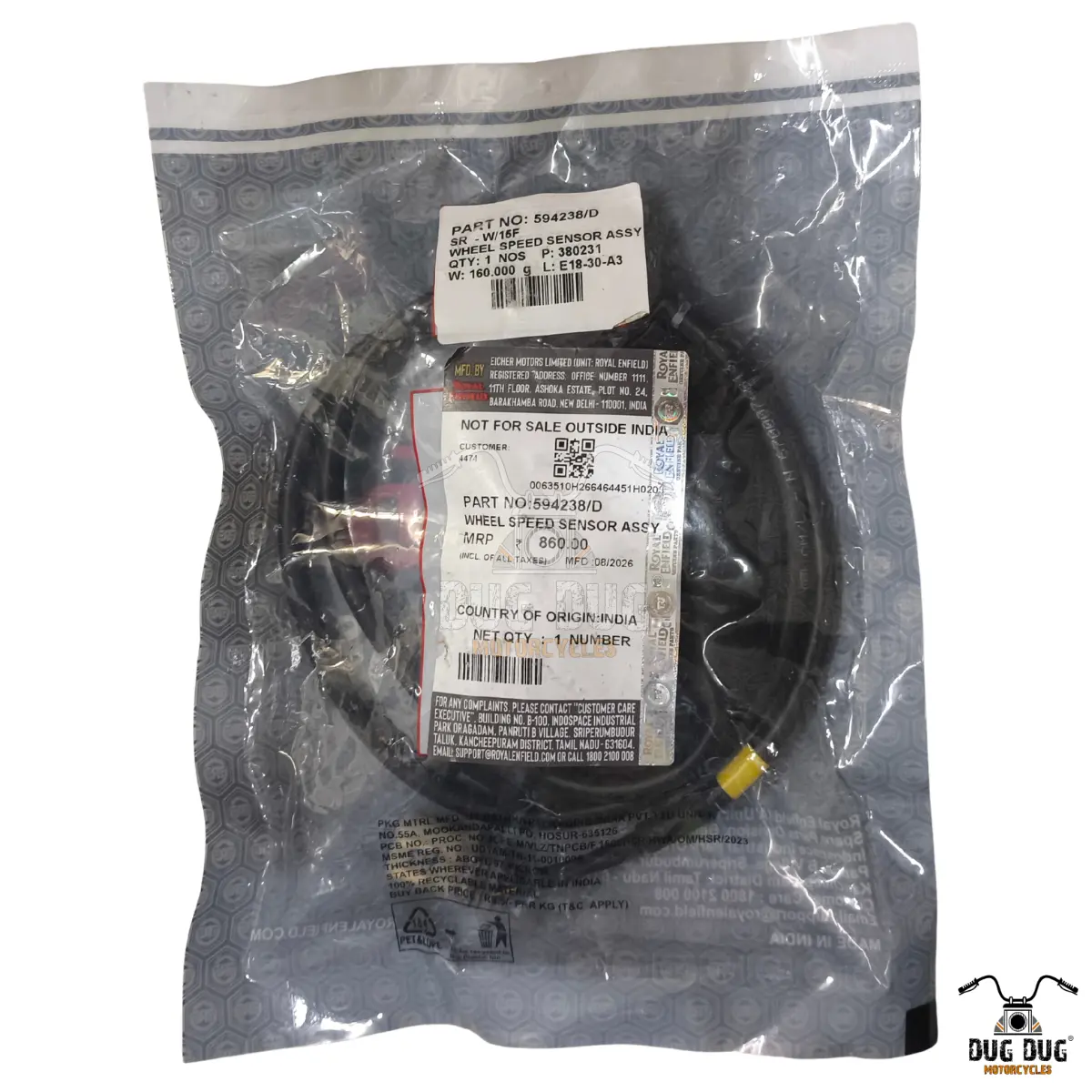 Royal Enfield Interceptor 650 Wheel Speed Sensor