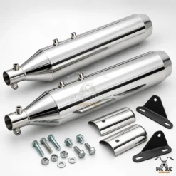 Astral Exhaust for Royal Enfield Super Meteor 650 with Mounting Hardware and Heat Shields