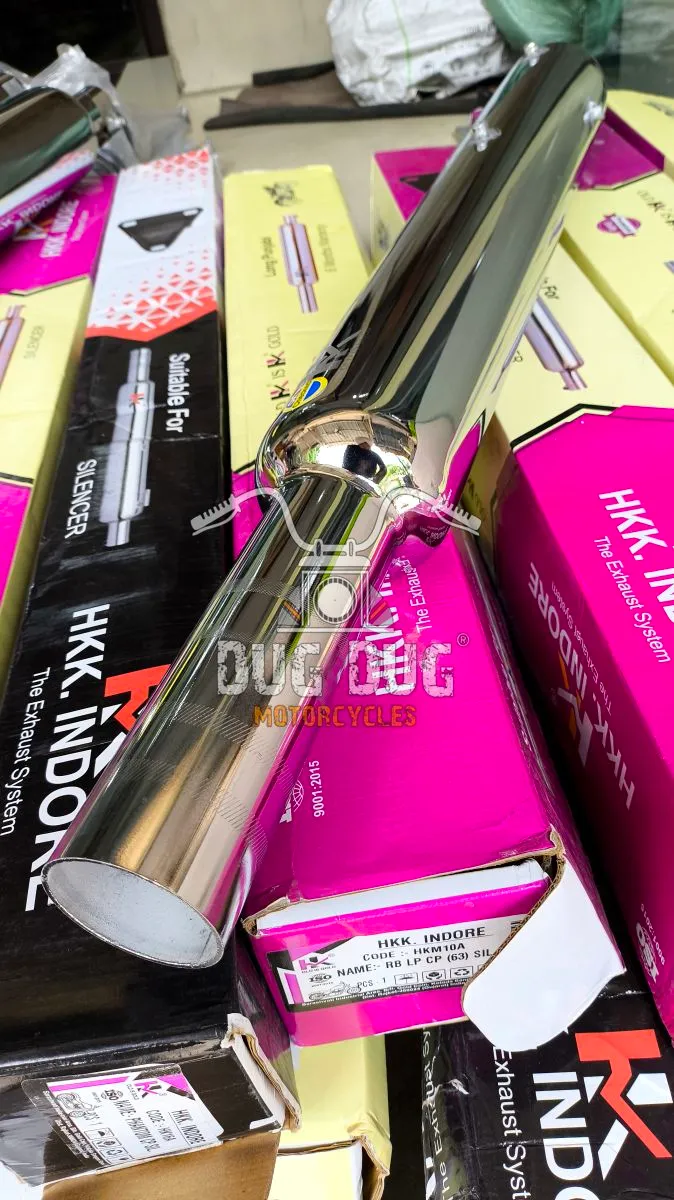 HKK 57mm Long Punjab Big Mouth Silencer for Classic 350 UCE