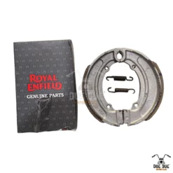 Royal Enfield Brake Shoe Kit with Spring for Classic 350 with genuine parts packaging