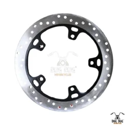 Royal Enfield Front Disk Plate for Classic 350 alternate view of rotor and mounting carrier